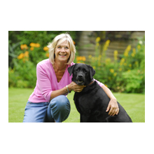Liz and doggie